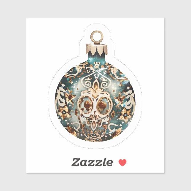 Adesivo Enfeites de natal Feliz: Beleza Criada (Folha)