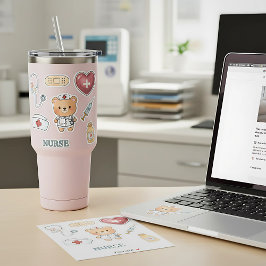 Adesivo Enfermeira de Cadeias Cegas Elementos Médicos Beij