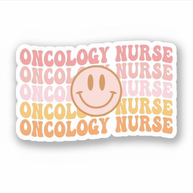 Adesivo Enfermeira de Oncologia, Enfermeira de Cancer Enfe (Frente)