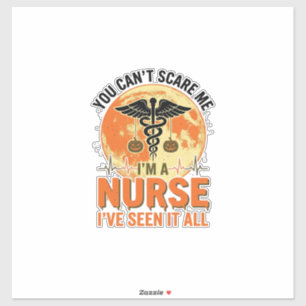Adesivo Enfermeira engraçada de Halloween Design médico vi