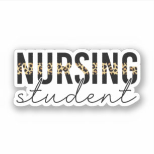 Adesivo Enfermeira estudante Cheetah impressão Futuros pr