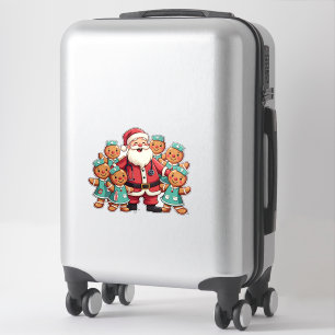 Adesivo Enfermeiras de pão Natal Santa Claus