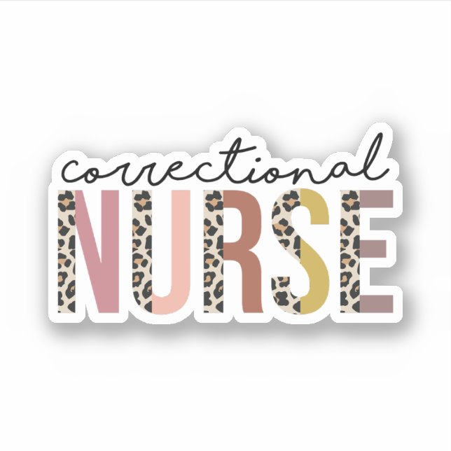 Adesivo Enfermeiro Correcional, Enfermagem Correcional (Frente)