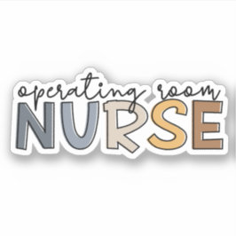 Adesivo Enfermeiro Da Sala Operacional OU Apreciação De En