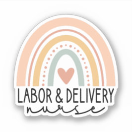Adesivo Enfermeiro de Trabalho e Entrega Rainbow, L and D 