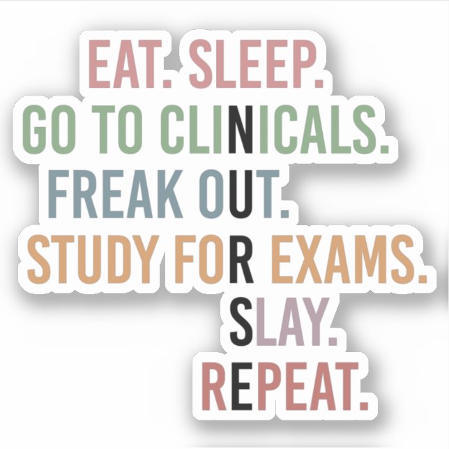 Adesivo Enfermeiro Enfermeiro Enfermeiro Estudante Futuro  (Frente)