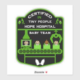 Adesivo Enfermeiro Pediátrico Dúvidas de valorização