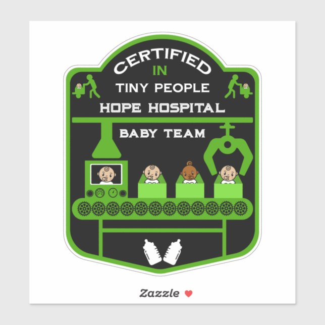 Adesivo Enfermeiro Pediátrico Dúvidas de valorização (Folha)