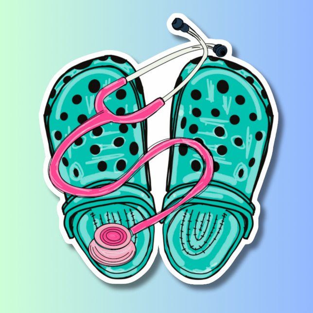 Adesivo Enfermeiros de borracha e à prova d'água estetoscó (Criador carregado)