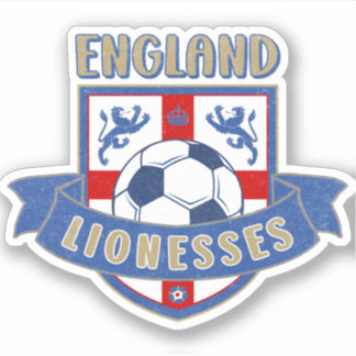 Adesivo England Lionesses Soccer Crest (#02) Sticker