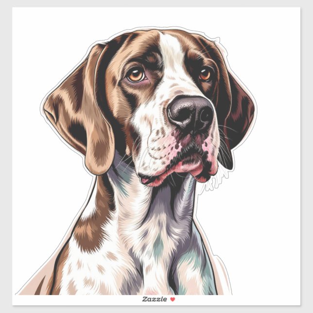 Adesivo English Pointer Dog (Folha)