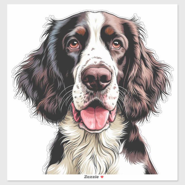 Adesivo English Springer Spaniel Dog (Folha)