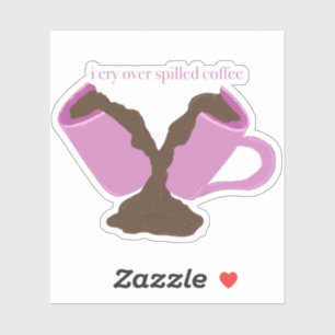 Adesivo Engraçada Decência de Mug Quebrada para Amantes de