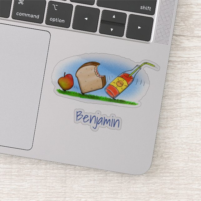 Adesivo Engraçadas formigas piquenique ilustram humor (Detalhe)