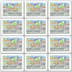 ADESIVO ENGRAÇADO BOLÃO TURQUIA DO DIA DE AGRADECIMENTO