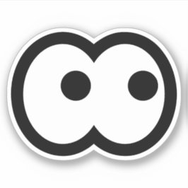 Adesivo Engraçado Cartoon Eyeball Vinyl