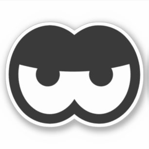 Adesivo Engraçado Cartoon Zangado Vinil