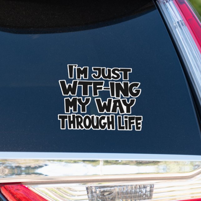 Adesivo Engraçado Citação A Vida Diz Mãe Pai Parentalidade (Criador carregado)