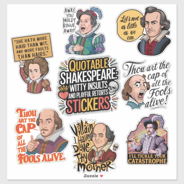 Adesivo Engraçado Citação de Humor Insulto (Folha)