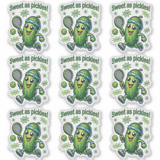 Adesivo Engraçado doce como picles (Frente)