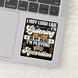 Adesivo Engraçado escutar na minha cabeça Estou tocando Ac
