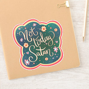 Adesivo Engraçado Hoje Não É Inspirivência Bonito Satã