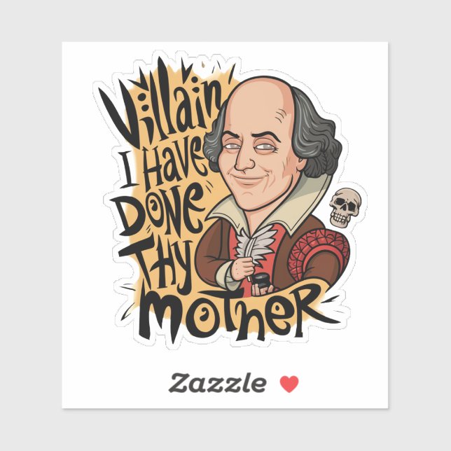 Adesivo Engraçado Insulto, Citação de Humor (Folha)