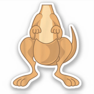 Adesivo Engraçado Kangaroo Dia de as Bruxas engraçado Fáci