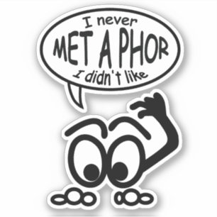 Adesivo Engraçado Metáfora