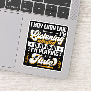 Adesivo Engraçado ouvir na minha cabeça Estou tocando minh