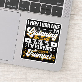 Adesivo Engraçado ouvir na minha cabeça Estou tocando trom