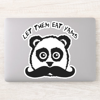 Adesivo Engraçado Panda Deixe-Os Comer Yams