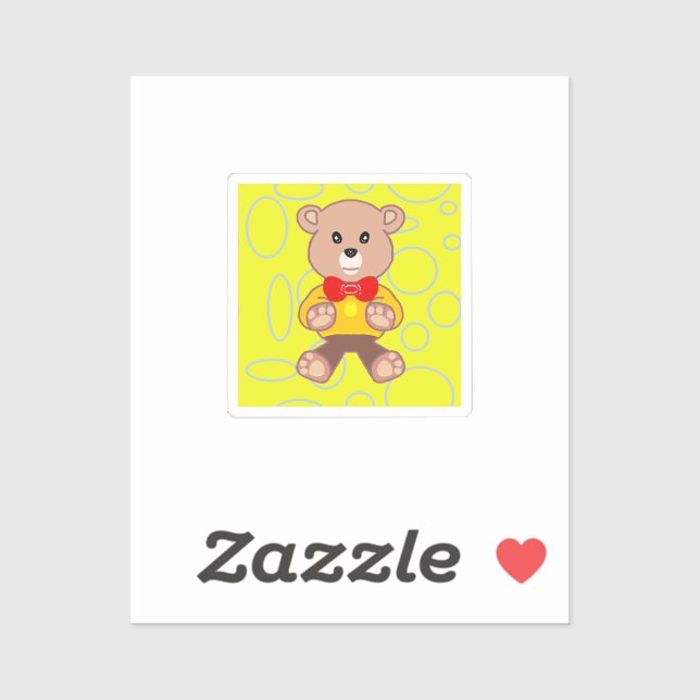 Adesivo Engraçado Quirky Cute Bowtie Custom-Cut Vinyl Stic (Folha)