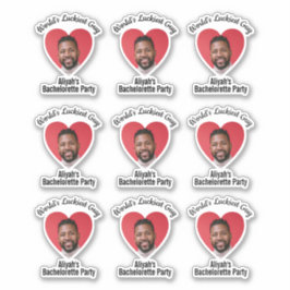 Adesivo Engraçado rosto do Festa de solteira