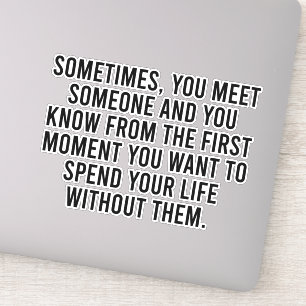 Adesivo Engraçado Sarcástico Introduz Humor Dizendo