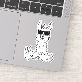 Adesivo Engraçado Sem Drama Fresco Llama Sticker