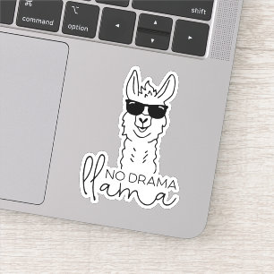 Adesivo Engraçado Sem Drama Fresco Llama Sticker
