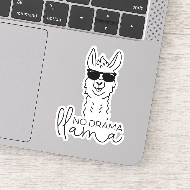 Adesivo Engraçado Sem Drama Fresco Llama Sticker (Detalhe)