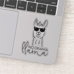 Adesivo Engraçado Sem Drama Fresco Llama Sticker