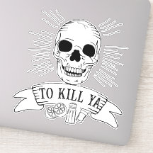 Engraçado Tequila Slogan Grunge Skull para Matar Y