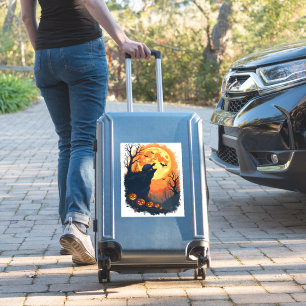 Adesivo Engraçado Tortoise Halloween Silhouette Spooky Tor