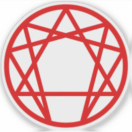Adesivo Enneagram (vermelho)
