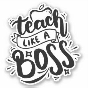 Adesivo Ensine Como um Professor Chefe Laptop Escolar Ades
