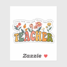 Adesivo Ensinem-Os A Amar-Os A Observá-Los Crescer.