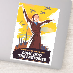 Adesivo Entre nas fábricas