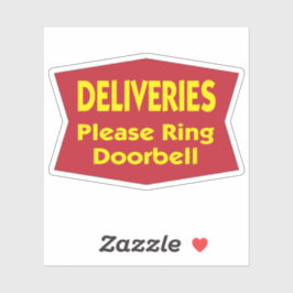 Adesivo Entregas, por favor, toquem a campainha