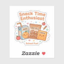 Entusiasta do Tempo de Lanche Kawaii Comida Escola