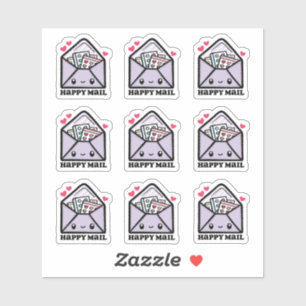 Adesivo Envelope de correio feliz