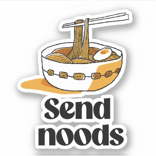 Adesivo Envie noods (Frente)