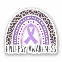 Adesivo Epilepsia Consciência Arco-Íris Epilepsia Guerreir